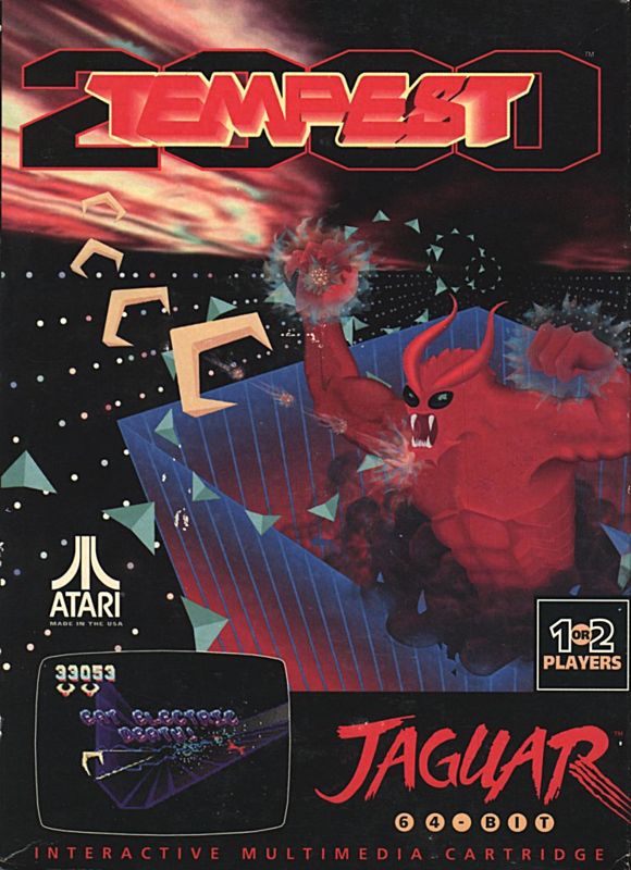 Tempest 2000 box art for Sega Saturn